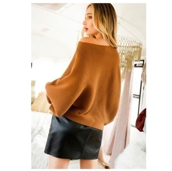 REED-Cocoa Rib Knit Sweater - Picture 5 of 7